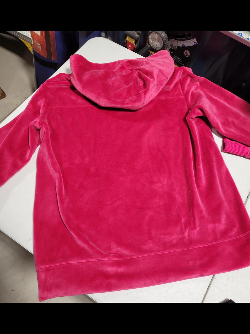 wonder nation Hot Pink Plush Hoodie - Picture 3 of 3
